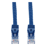 AddOn Networks 6in Blue CAT 6A PVC Ethernet Cable Snagless Easy Boot RJ-45 M/M