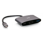 C2G USB-C 3-in-1 Mini Dock met HDMI, USB-A en USB-C stroomvoorziening tot 100W - 4K 60Hz
