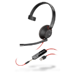 POLY Blackwire 5210 Headset Wired Head-band Office/Call center USB Type-A Black