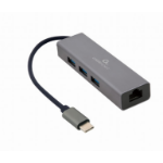 Gembird A-CMU3-LAN-01 interface hub USB 3.2 Gen 1 (3.1 Gen 1) Type-C 5000 Mbit/s Grey