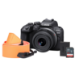 Canon EOS R10 Camera Kit inc RF-S 18-45mm Lens, Sandisk 128GB SD, Neck Strap & Additional LP-E17 Battery - Black