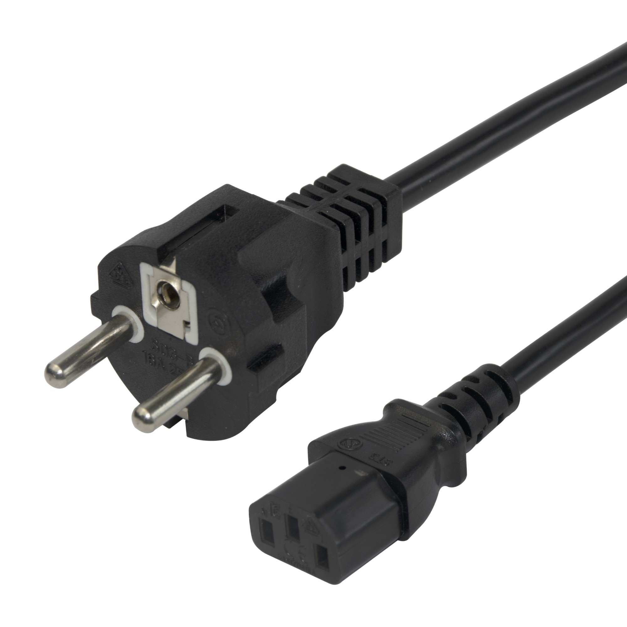 EU Product - Power cable CEE 7/7 - C13, 3m - Black thumbnail