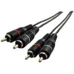 Schwaiger CIK5450 audio kabel 5 m 2 x RCA Zwart