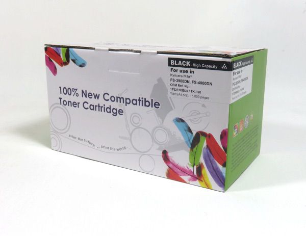Image of DATA DIRECT Kyocera FS3900 4000 Toner+Waste Compatible TK320...