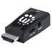 Manhattan HDMI to VGA (with Audio) Converter, 1080p, Male to Female, Optional USB Micro-USB Power Port, Black, Polybag