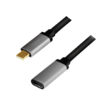 LogiLink CUA0105 USB cable 0.5 m USB 3.2 Gen 2 (3.1 Gen 2) USB C Black, Grey