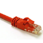 C2G 1ft Cat6 550MHz Snagless Patch Cable Red networking cable 11.8" (0.3 m)