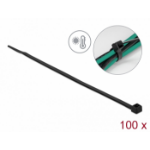 DeLOCK Cable tie heat resistant L 200 x W 4.8 mm black 100 pieces