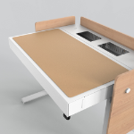 Heckler Design H922-4002 desk pad Linoleum Brown