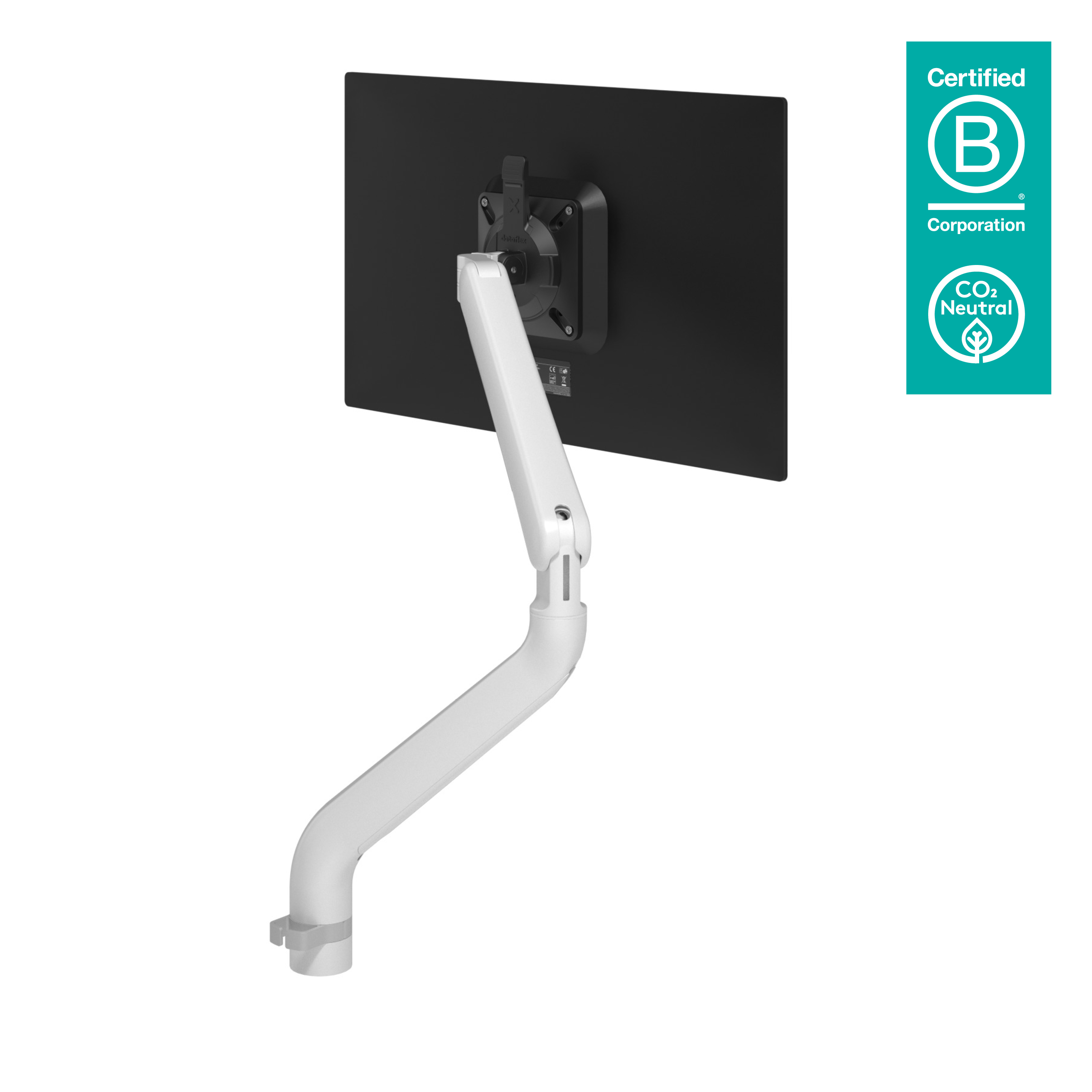Image of Dataflex 65.110 monitor mount / stand 131.6 cm (51.8") White Desk
