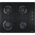 Bosch Serie 2 PBP6B6B60 hob Black Built-in 58 cm Gas 4 zone(s)