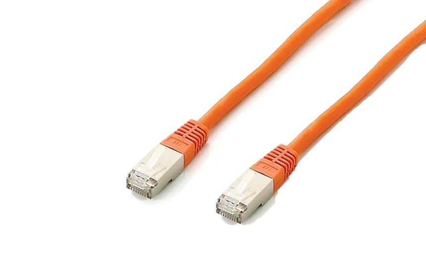 Image of Equip Cat.6A Platinum S/FTP Patch Cable, 1.0m, Orange