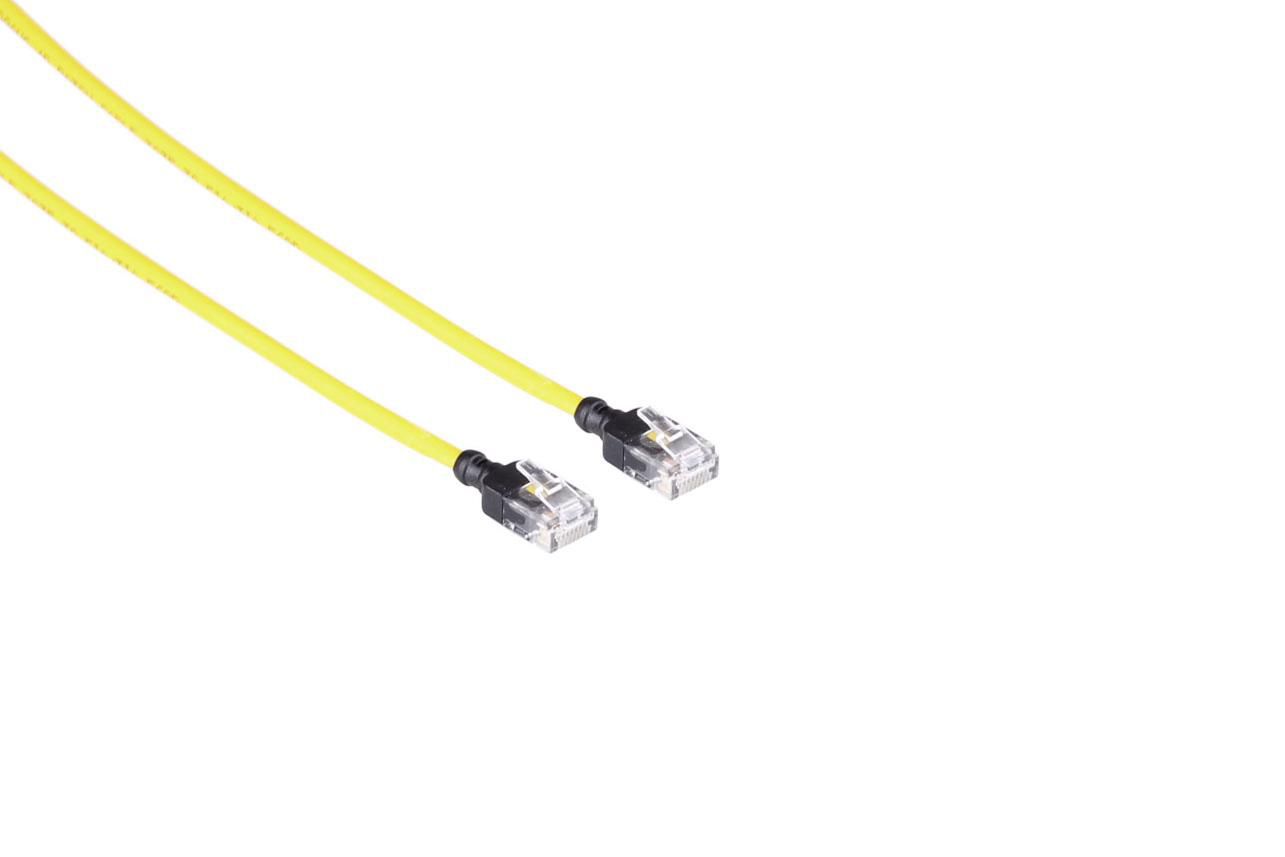 Mercodan 371925010 networking cable Yellow 1 m Cat6a U/UTP (UTP)