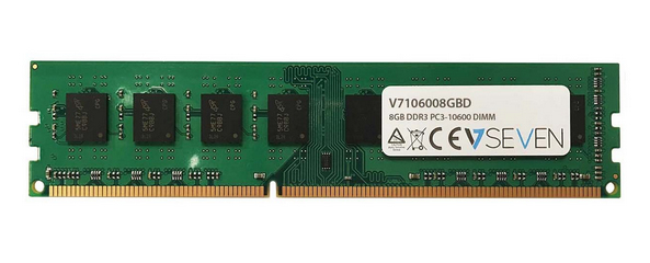 Image of V7 8GB DDR3 PC3-10600 - 1333mhz DIMM Desktop Memory Module -...