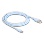 DeLOCK 81223 USB-kabel USB 2.0 2,5 m USB A USB C Blauw