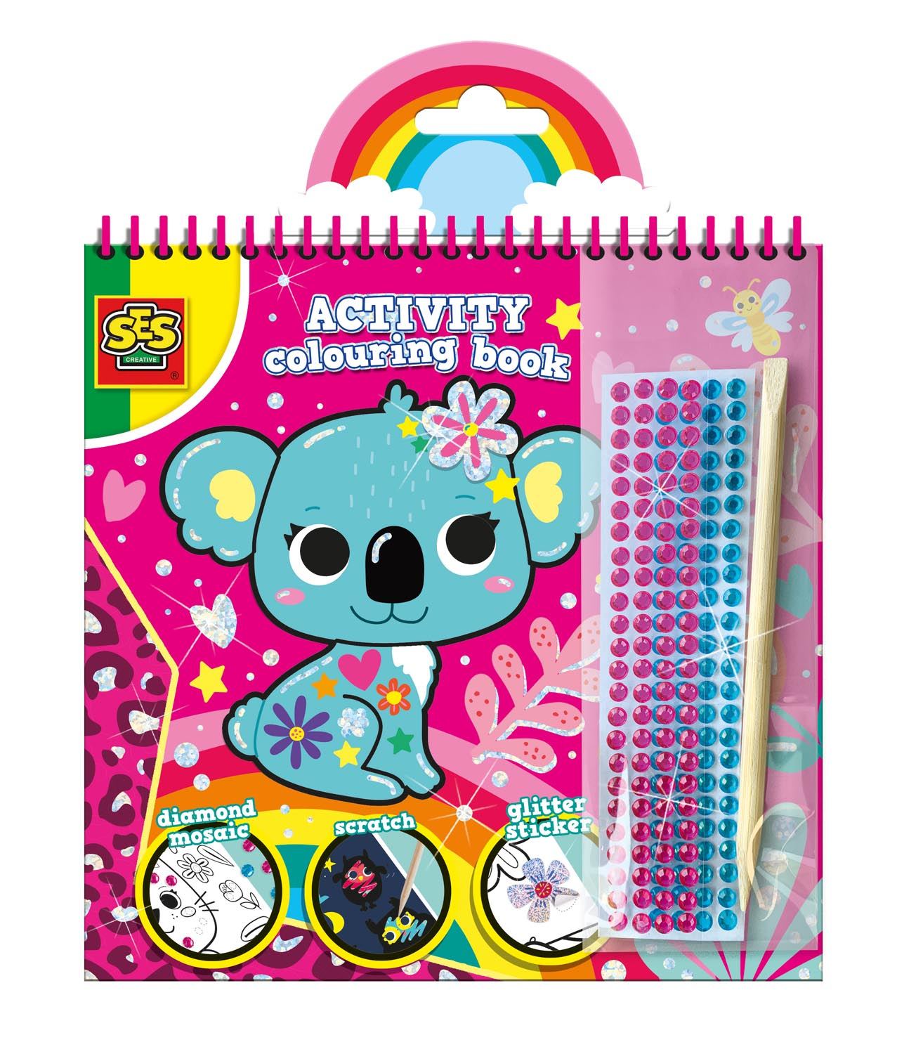 SES Creative Activity colouring book diamonds 3 in 1