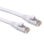 ACT Witte 20,00 meter U/UTP CAT6A patchkabel snagless met RJ45 connectoren