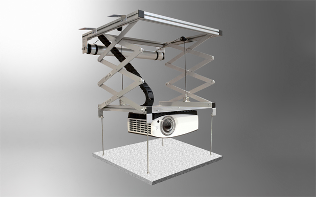 Celexon Projector Ceiling Lift - PL1000 - Up To 90cm Drop - Max Weight Of Projector 15kg