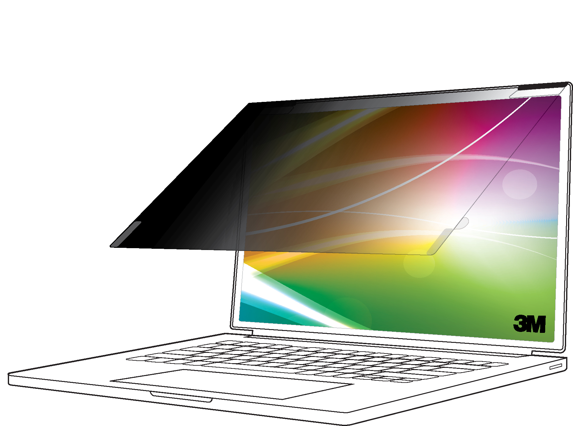 7100288104 3M Bright Screen Privacy Filter