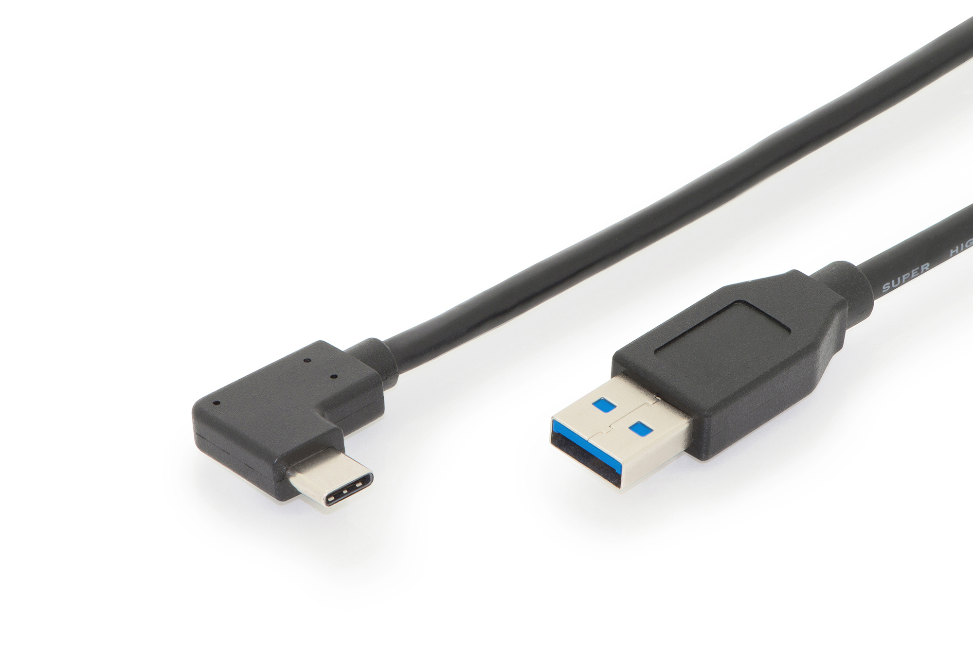 Image of Digitus USB Type-C connection cable, Gen2, Type-C 90° to A