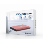 Gembird EE2-U3S-3-P behuizing voor opslagstations HDD-behuizing Roze 2.5"