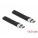 DeLOCK 85770 USB cable 0.135 m USB 3.2 Gen 2 (3.1 Gen 2) USB C Black
