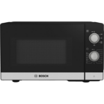 Bosch Serie 2 FFL020MS2B microwave Countertop Solo microwave 20 L 800 W Black, Stainless steel