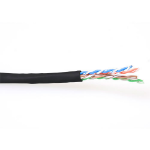 ACT CAT6 U/UTP PVC soepel patch zwart 100 m