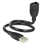 DeLOCK 35cm USB 2.0 USB cable 0.35 m USB A Black