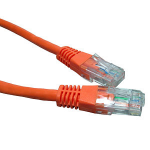 Cables Direct 0.25m Cat6 networking cable Orange U/UTP (UTP)