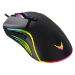 Varr Gaming USB Wired Mouse, Black (with massive amount of LED backlight effects), Adjustable DPI (1000, 1600, 3200 or 6400dpi), Seven Button with Scroll Wheel, LED backlights with millions of colour and effect changes, Popular USB-A connection, Optical,