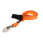 Digital ID 10mm Recycled Plain Orange Lanyards with Metal Lobster Clip (Pack of 100)
