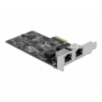 DeLOCK PCI Express x2 Card to 2 x RJ45 2.5 Gigabit LAN RTL8125