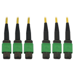 Tripp Lite N392B-10M-3X8AP InfiniBand en Glasvezelkabel 3x MTP/MPO Zwart, Groen, Geel