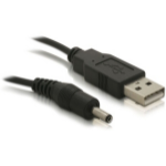 DeLOCK USB cable Power-Kabel,3,1mm Hohlst. Black 1.5 m USB A