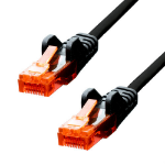 ProXtend CAT6 U/UTP CCA PVC Ethernet Cable Black 2M