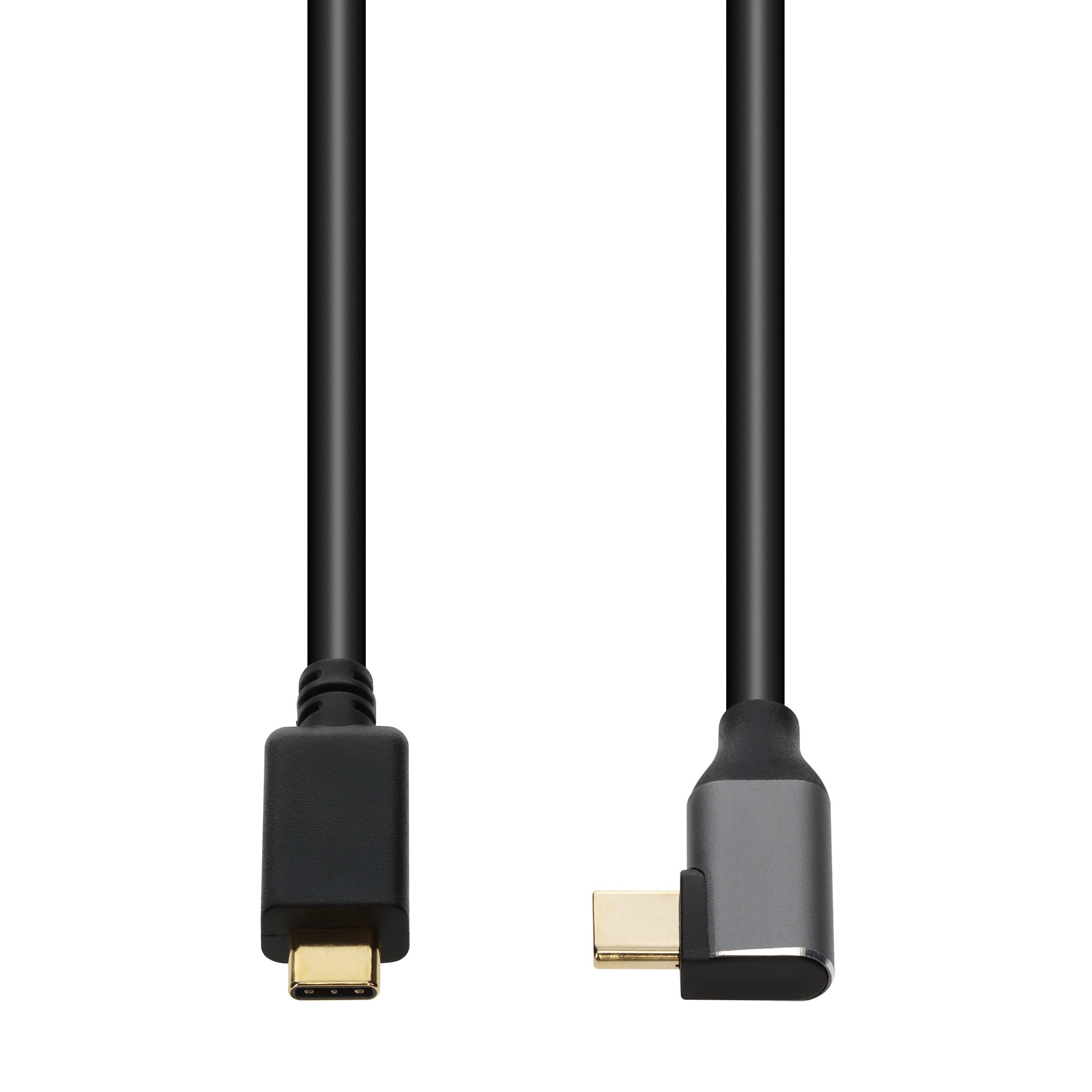 AddOn Networks 6ft USB C 3.2 (Male) to Right Angle USB C 3.2 (Male) Bl