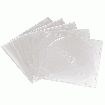 Hama CD Slim Empty Box, pack 10, transparent 1 discs
