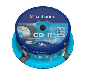 Verbatim CD-R AZO Data Vinyl Printable 700 MB 25 pc(s)