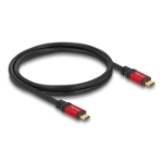 DeLOCK 80652 USB-kabel USB4 Gen 2x2 0,8 m USB C Zwart, Rood