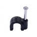 Cables Direct 50 Pack of 7mm Cable Clips Blk