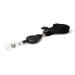 Digital ID 16mm Black Tubular Flexiweave Breakaway Lanyards with attached Mini Yoyo Card Reel & Clear Vinyl Strap (Pack of 50)