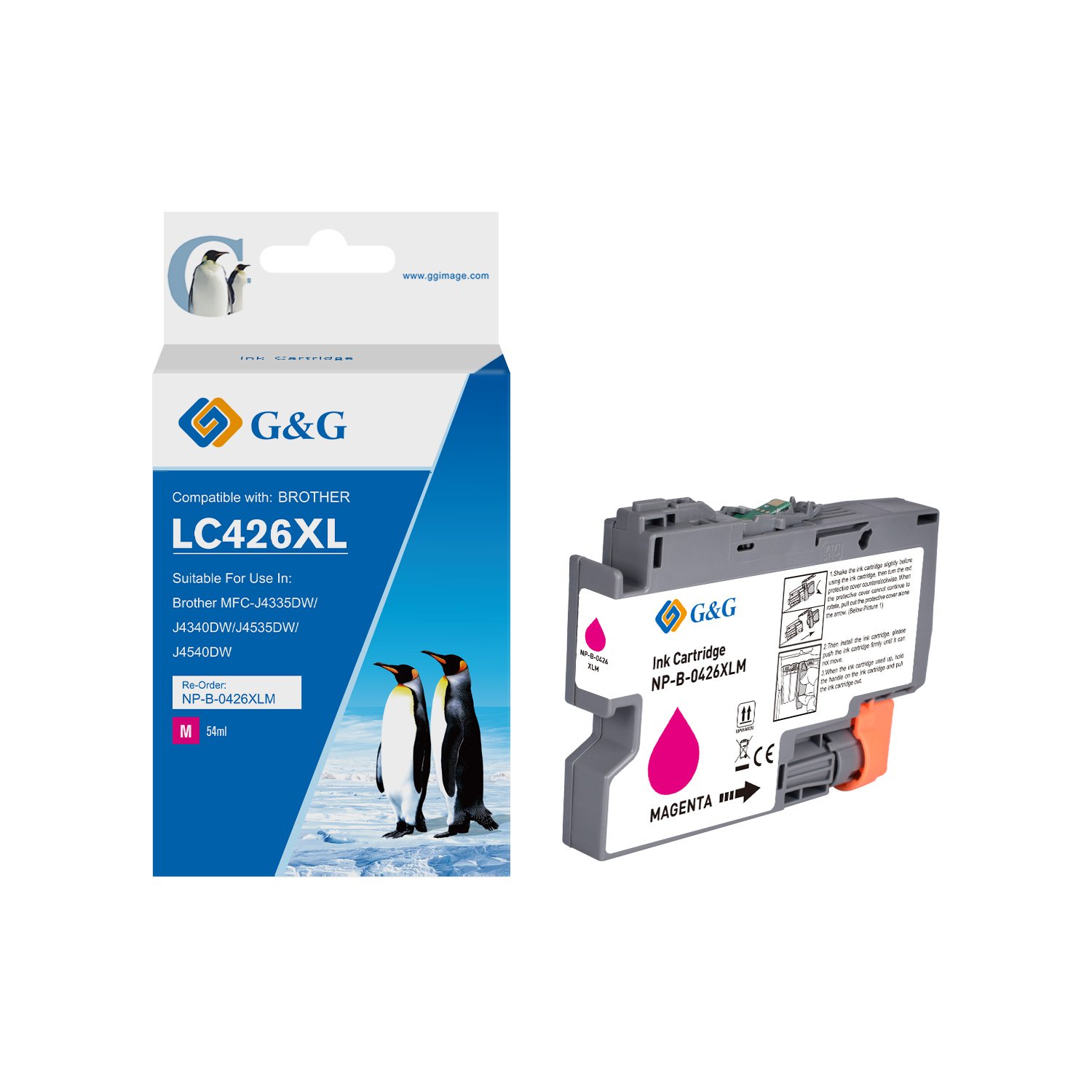 Image of CTS Wholesale Compatible Brother LC426XLM High Capacity Magenta Ink Ca