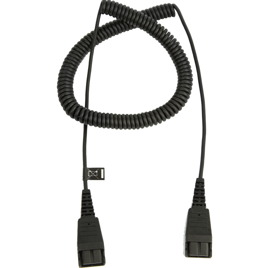 Jabra Quick Disconnect (QD) to Quick Disconnect (QD) Extension Coiled Cord 2m 8730-009