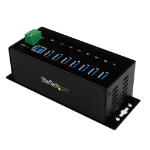 StarTech.com ST7300USBME interface hub USB 3.2 Gen 1 (3.1 Gen 1) Type-B 5000 Mbit/s Black