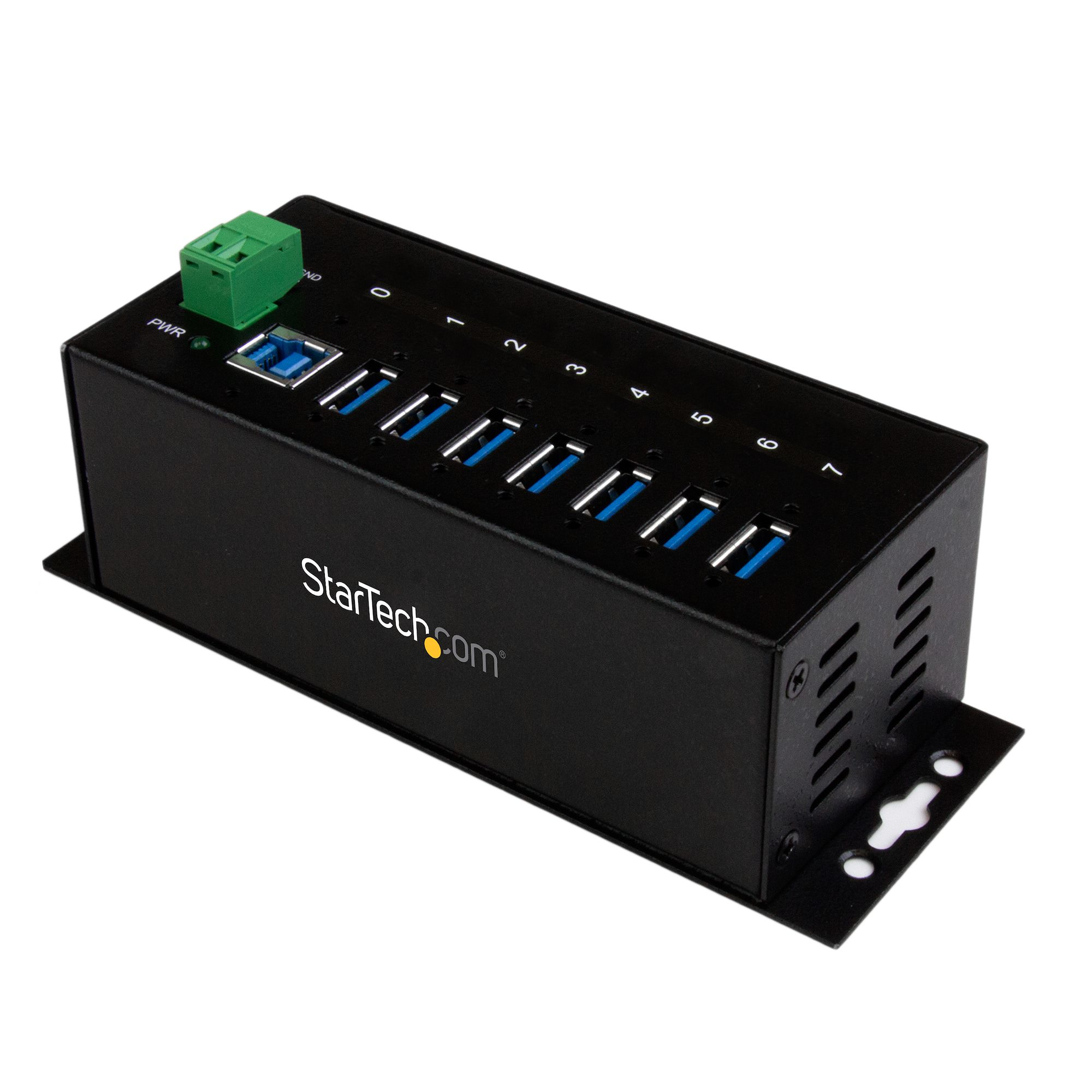 Image of StarTech.com 7-Port Industrial USB 3.0 Hub with ESD...