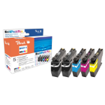 Peach PI500-274 ink cartridge 5 pc(s) Compatible Black, Cyan, Magenta, Yellow