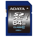 ADATA SDXC 64GB UHS Class 10 ASDX64GUICL10-R