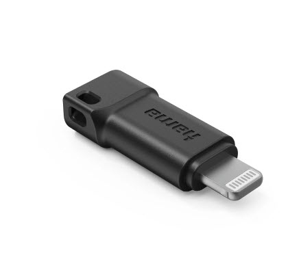 Hama Black Usb-C Adapter To Apple Lightning Plug. Mfi.