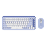 Logitech POP Icon Combo keyboard Mouse included Universal Bluetooth QWERTY English Lilac, White